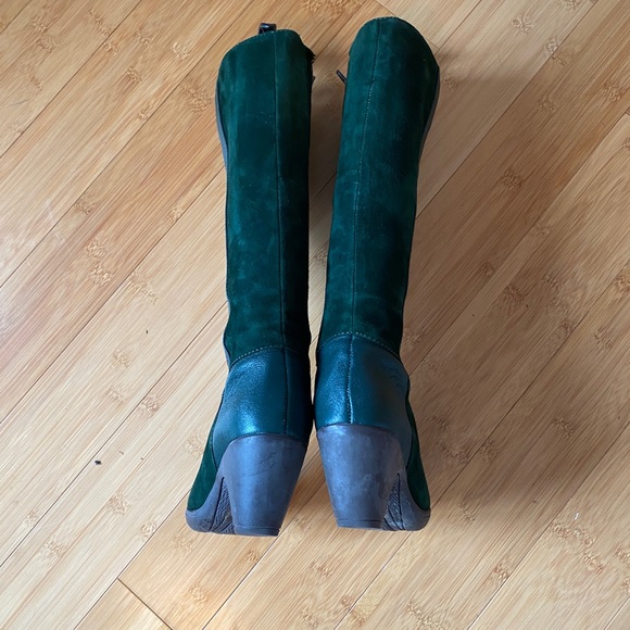 Miz Mooz - Forest Green Suede & Leather - Picture 2 of 5